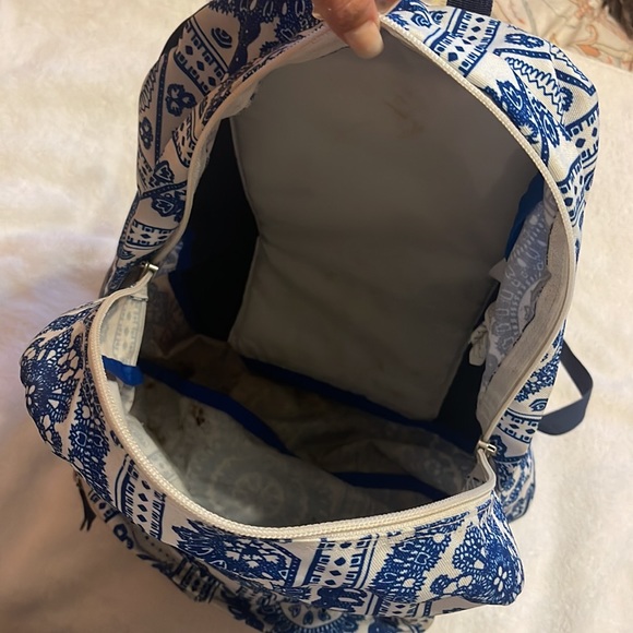 Jansport backpack Navy blue pattern - Picture 4 of 5